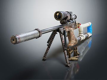 现代阻击步枪3D模型下载