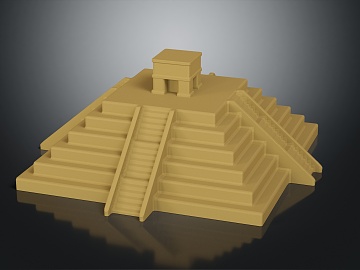 现代建筑构件3D模型下载