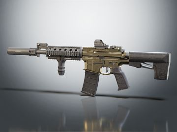 现代半自动步枪3D模型下载