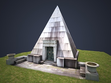 欧式坟场3D模型下载