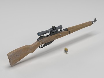 现代步枪器械3D模型下载
