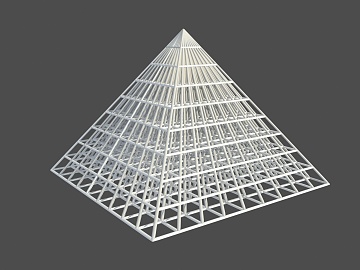 现代金字塔3D模型下载