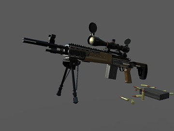 现代多用途步枪3D模型下载