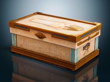 现代古埃及符号宝盒3D模型下载