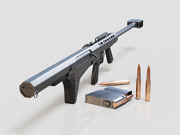 现代狙击步枪3D模型下载