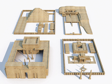 其它沙漠城堡建筑3D模型下载